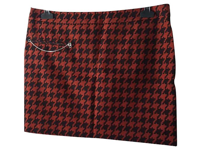 Stella Mc Cartney Mini falda polla pies Negro Roja - vista 2