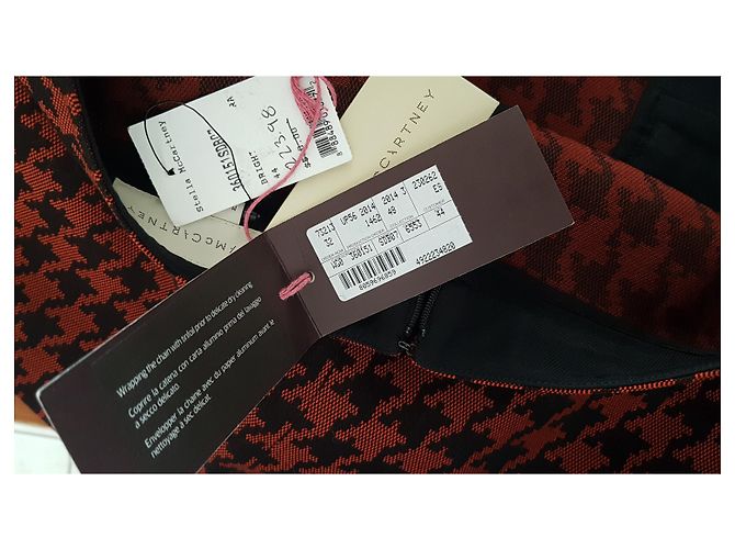 Stella Mc Cartney Mini falda polla pies Negro Roja - vista 6