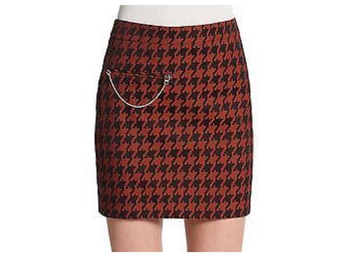 Stella Mc Cartney Mini falda polla pies Negro Roja - vista 8