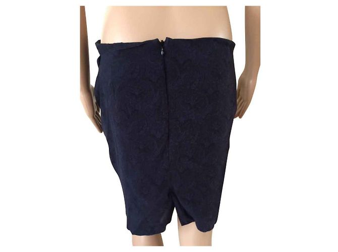 Falda de seda Maison Scotch Paris Nights New York Mornings Azul - vista 2