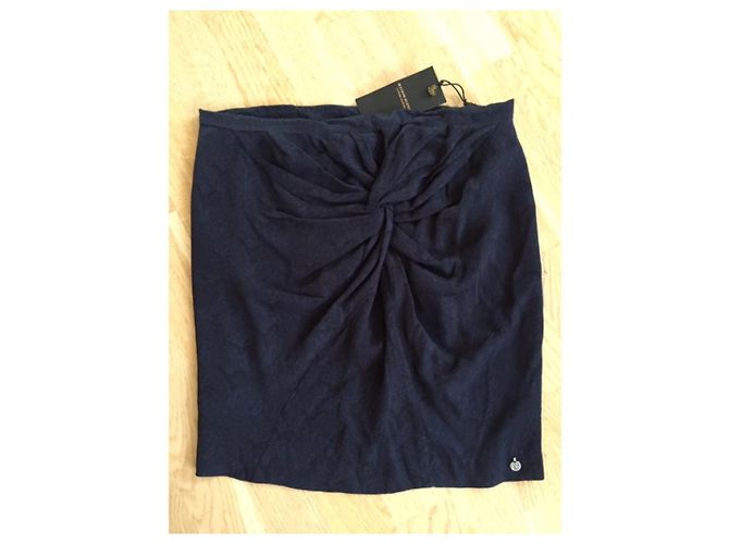 Falda de seda Maison Scotch Paris Nights New York Mornings Azul - vista 5