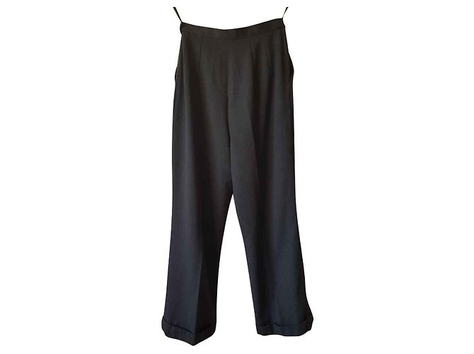 Christian Dior Hose Grau aus Wolle - Ansicht 2