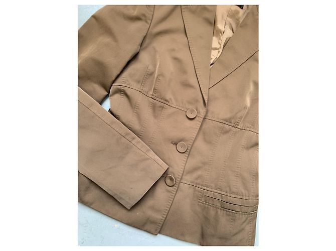 Chaqueta Blazer Hugo Boss Khaki de Algodón Caqui - vista 3