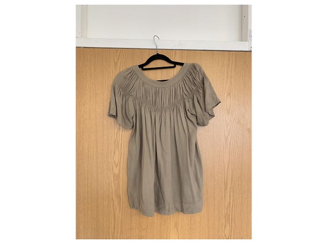 Maje Beige Viscose Top Größe 1 - Ansicht 5