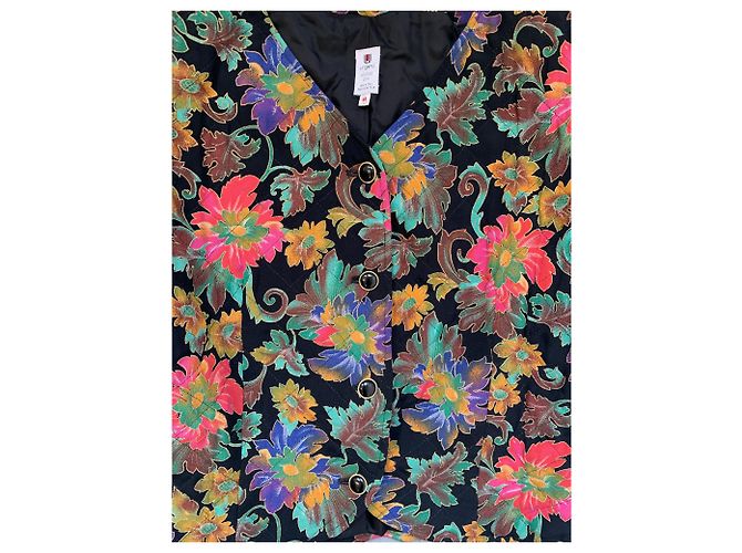 Chaqueta Emanuel Ungaro Solo Donna Acolchada con Estampado Floral Multicolor - vista 3
