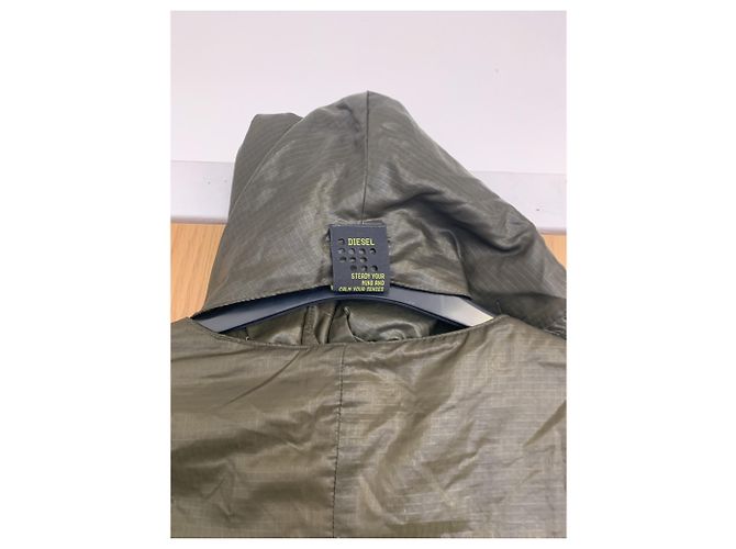 Chaqueta impermeable Diesel Khaki Talla M Caqui - vista 5