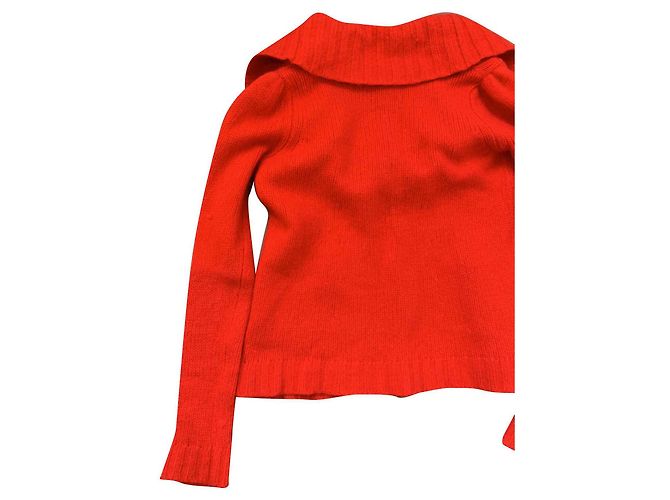 Pull rouge Comptoir Des Cotonniers en angora - vue 2