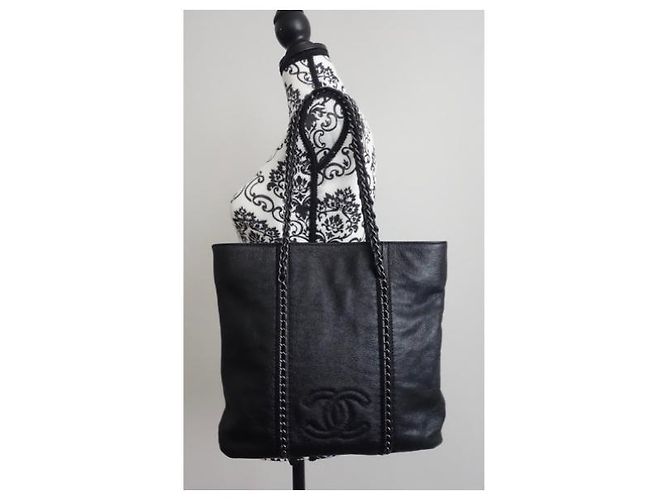 Chanel Bolsa de compras mediana Negro - vista 4