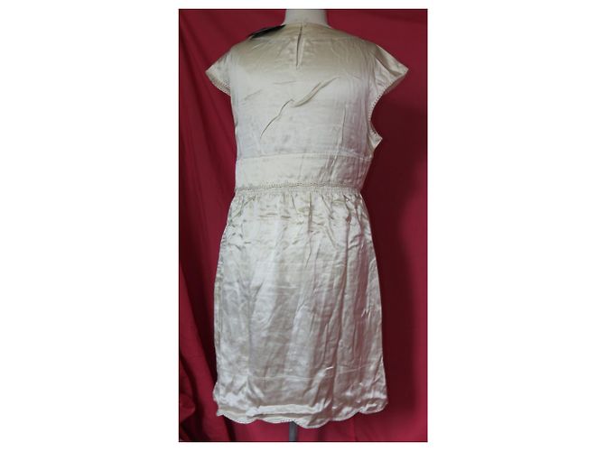 See by Chloé Vedere da abito di seta Chloe 36 nuova etichetta Bianco sporco - vista 4