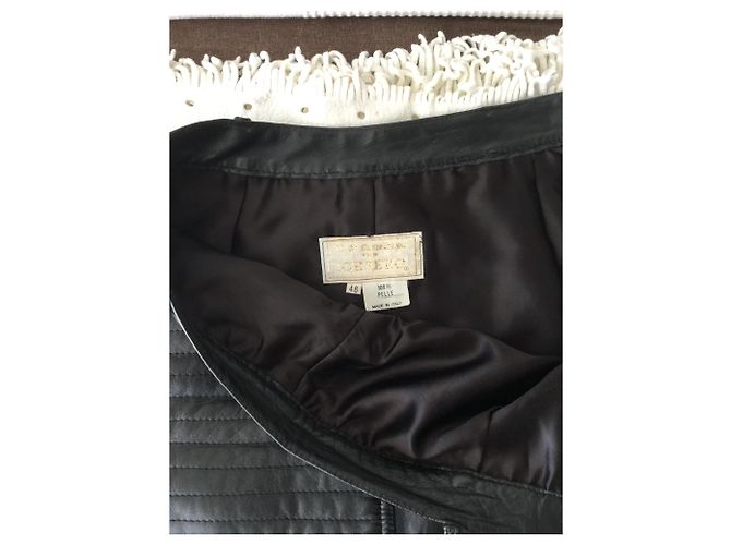 Falda lápiz de cuero JC de CASTELBAJAC para ICEBERG Negro - vista 3