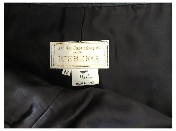 Falda lápiz de cuero JC de CASTELBAJAC para ICEBERG Negro - vista 4