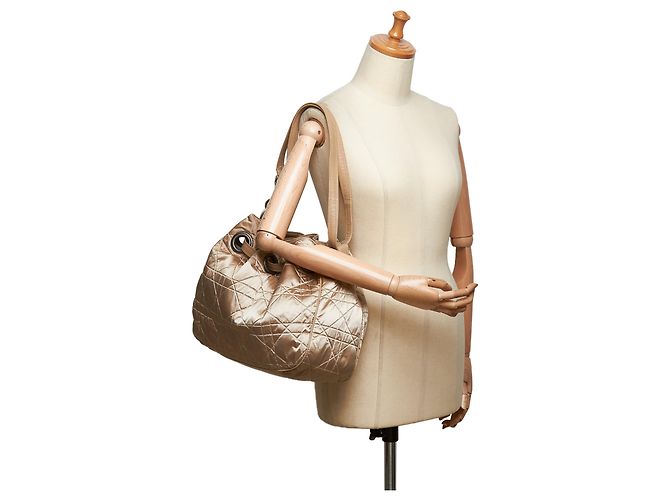 Dior Brown - Nylon - Cannage - Beuteltasche - Ansicht 9