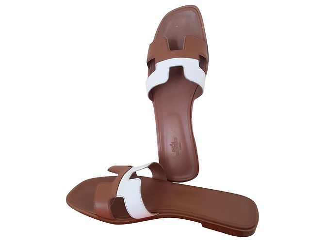 Hermès Oran Hermes Gold / Bianco Caramello - vista 2