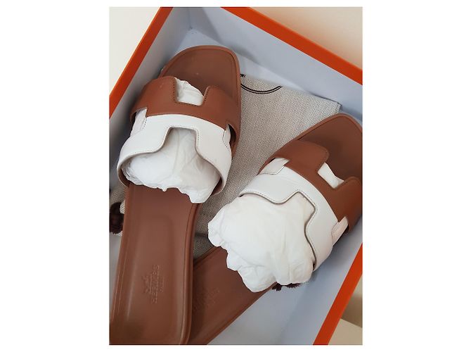 Hermès Oran Hermes Gold / Bianco Caramello - vista 4