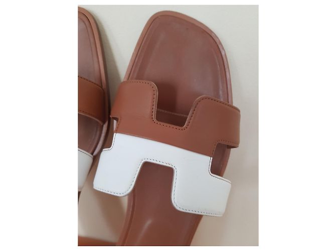 Hermès Oran Hermes Gold / Bianco Caramello - vista 8
