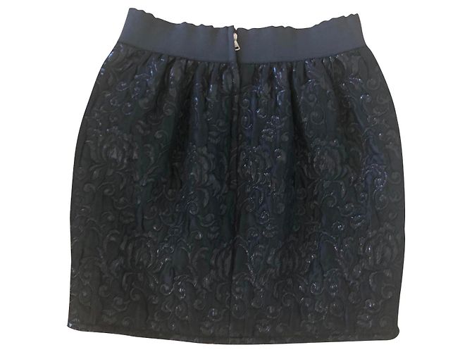 Falda de talle alto Dolce & Gabbana negra de acetato Negro - vista 2