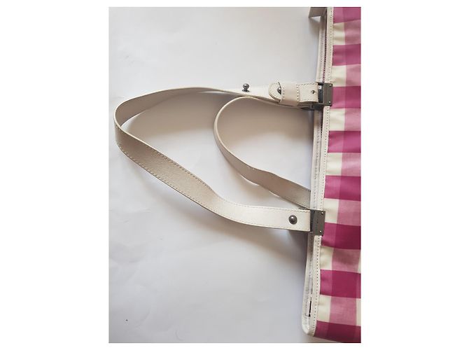 Borsa Tommy Hilfiger Tartan Rosa e Bianco PVC - vista 5