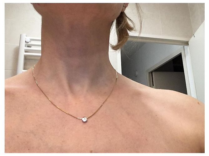 Autre Marque Collana serpentina in oro giallo e oro bianco con diamante Argento D'oro - vista 2