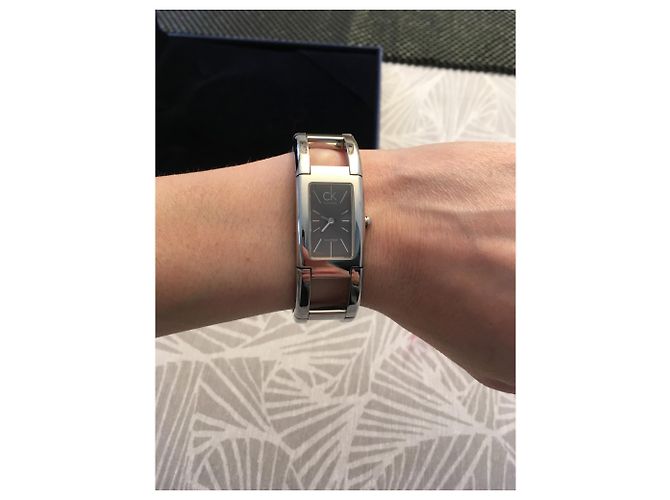 Reloj Calvin Klein de acero inoxidable plateado Plata - vista 2