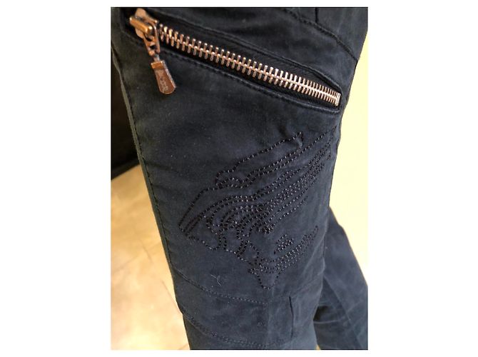 Versace Slim Jeans Schwarz Baumwolle - Ansicht 3