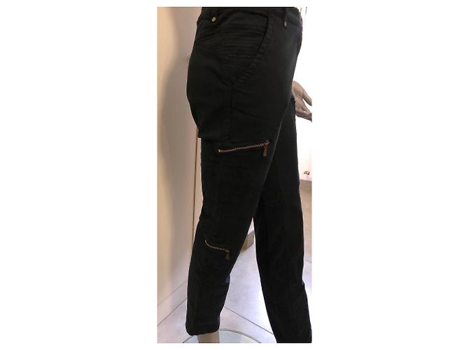 Versace Slim Jeans Schwarz Baumwolle - Ansicht 4