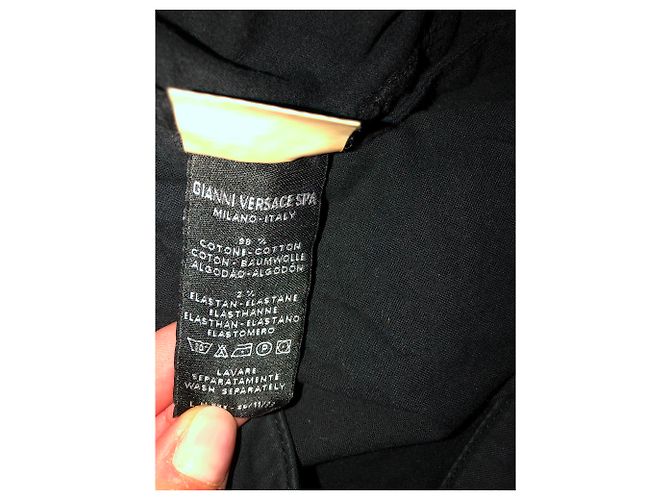 Versace Slim Jeans Schwarz Baumwolle - Ansicht 5
