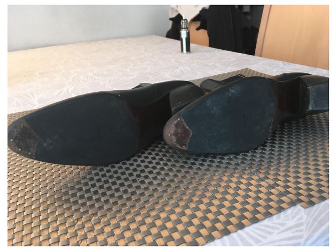 Autre Marque Echte Lederstiefel Schwarz - Ansicht 4