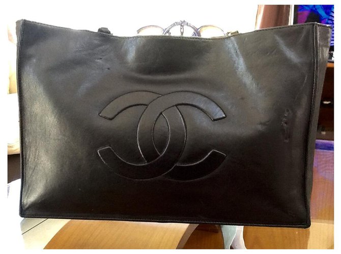 Bolso Chanel de cuero negro - vista 11