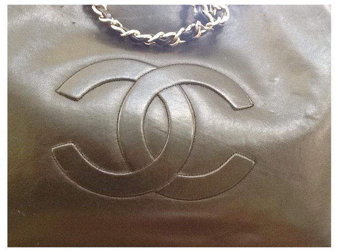 Bolso Chanel de cuero negro - vista 14