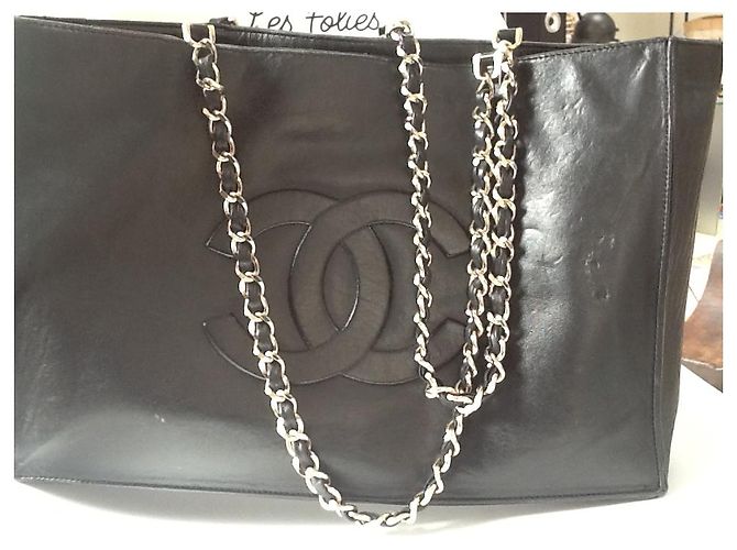 Bolso Chanel de cuero negro - vista 7