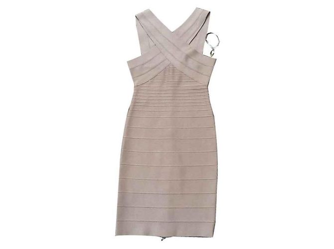 Herve Leger Kleid Flesh Polyurethan Fleisch - Ansicht 2