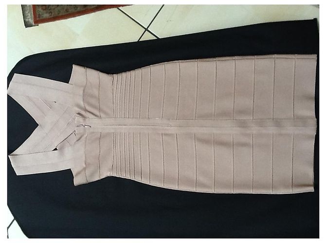 Herve Leger Kleid Flesh Polyurethan Fleisch - Ansicht 4