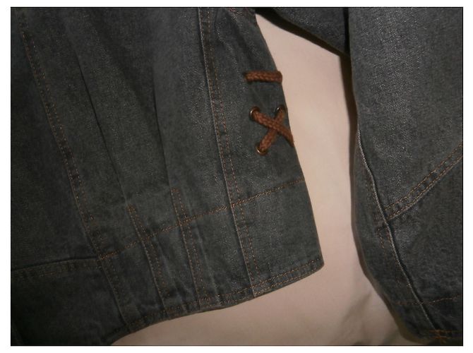 Autre Marque Chaqueta de algodón gris oscuro talla 40 Gris antracita - vista 4