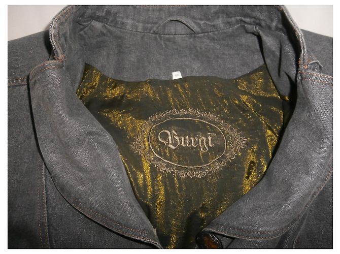 Autre Marque Chaqueta de algodón gris oscuro talla 40 Gris antracita - vista 5