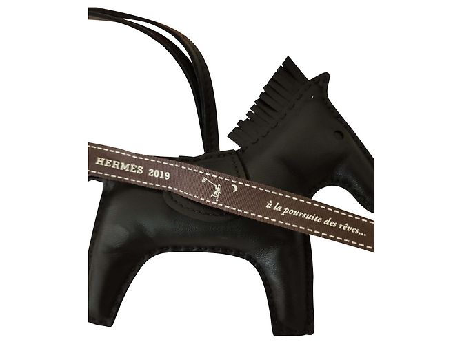 Hermès Rodeo So Black Charm per Borsa in Pelle Nero - vista 2