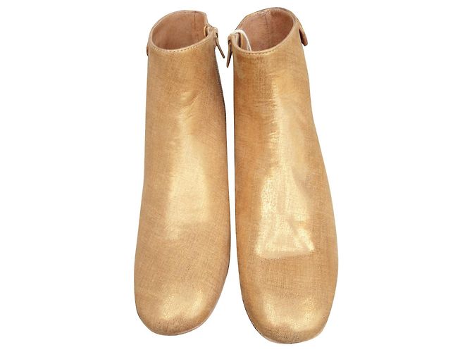 botas Sessun modelo Twiggy, Novo Dourado - vista 2