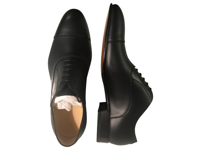 Pelle di Richelieu Chanel Nero - vista 2