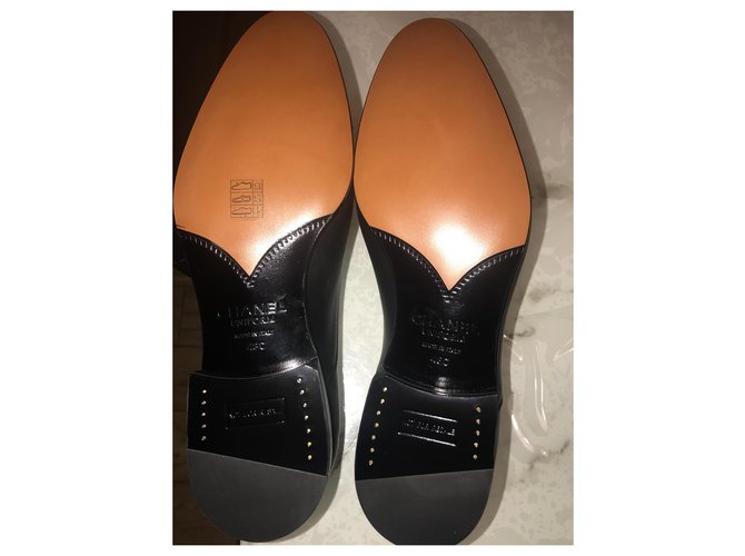 Pelle di Richelieu Chanel Nero - vista 4