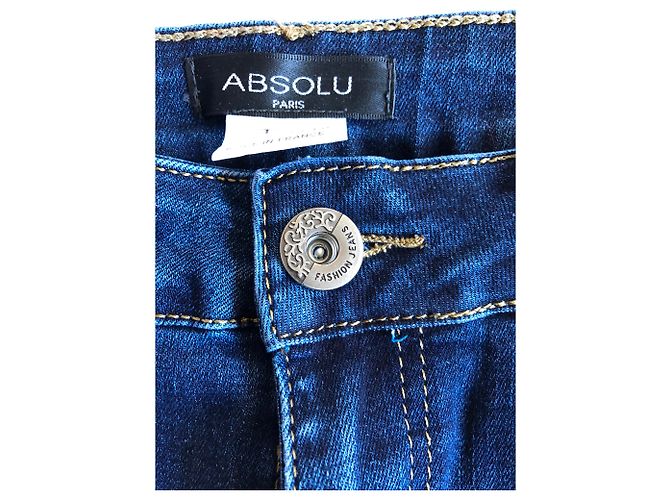 Autre Marque Absolu Paris - Enge Jeans mit Blumenmuster - Ansicht 4