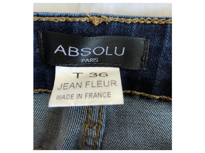 Autre Marque Absolu Paris - Enge Jeans mit Blumenmuster - Ansicht 5