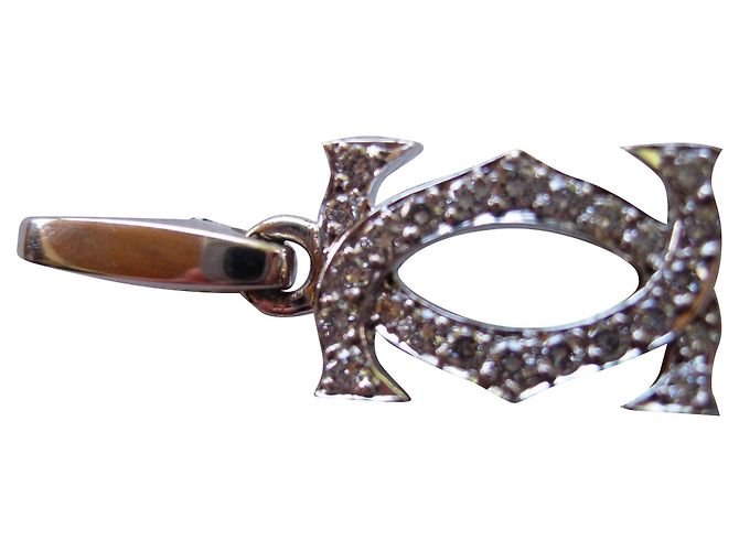 Collana e collana Cartier in oro bianco e diamanti Argento - vista 2