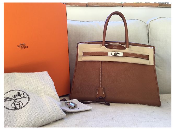 Hermès HERMES BIRKIN 35 Karamell - vista 17