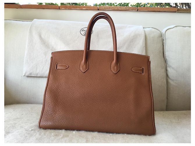 Hermès HERMES BIRKIN 35 Karamell - vista 3