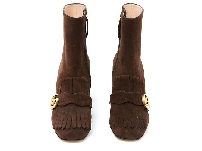 Gucci MARMONT BROWN SUEDE EU38.5 Nuevo - vista 3