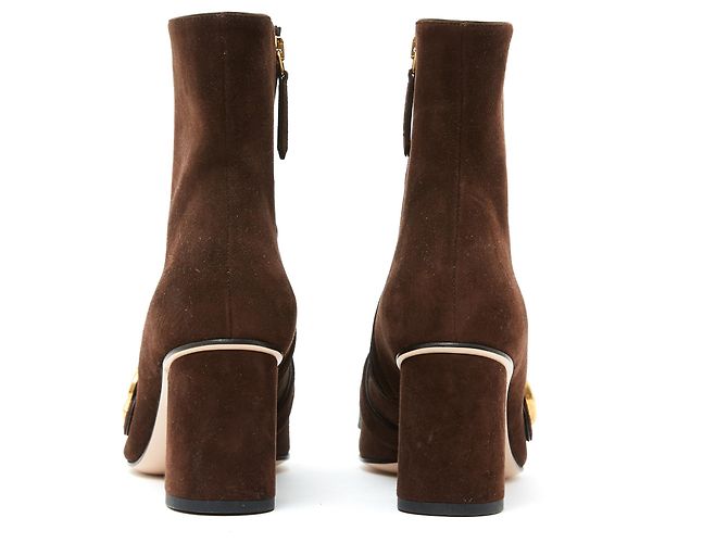Gucci MARMONT BROWN SUEDE EU38.5 Nuevo - vista 4