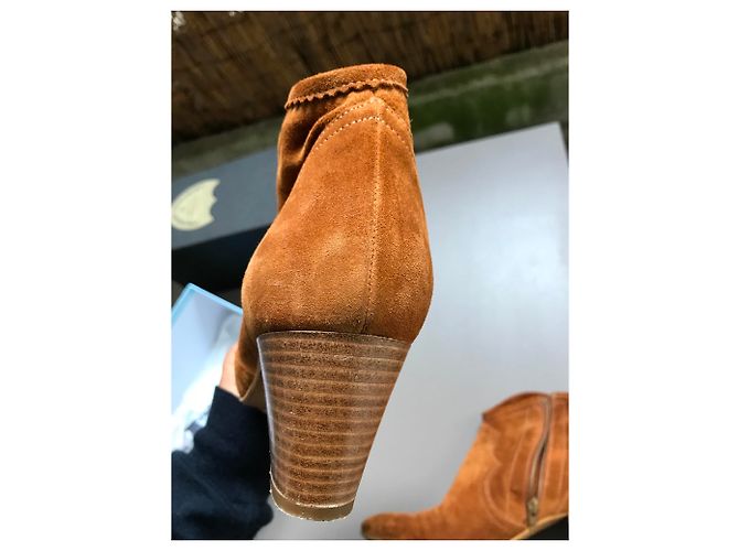 Minelli Caramel Wildleder Stiefeletten Karamell - Ansicht 4