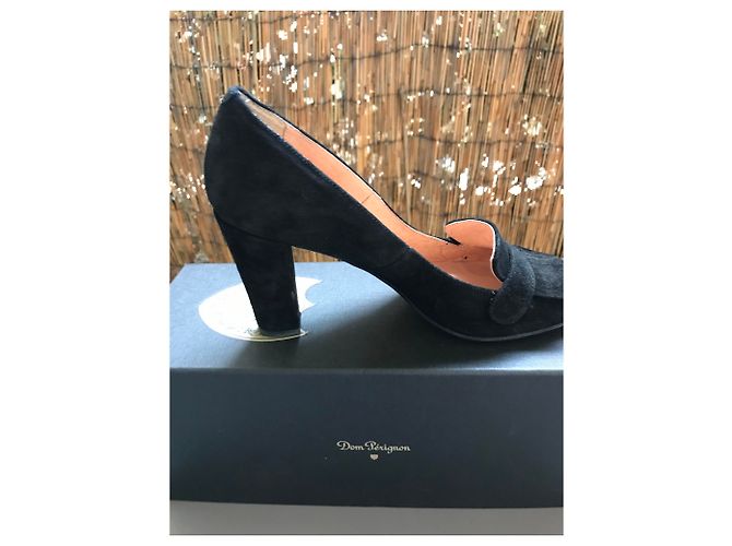 Autre Marque Pumps aus schwarzem Nubukleder Größe 39 - Ansicht 3
