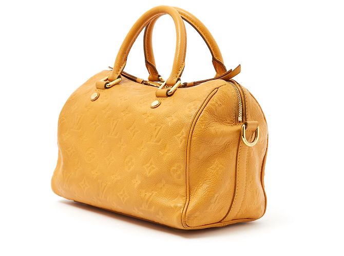 Speedy Louis Vuitton Tracolla veloce 25 Monogram Imprint Giallo - vista 4