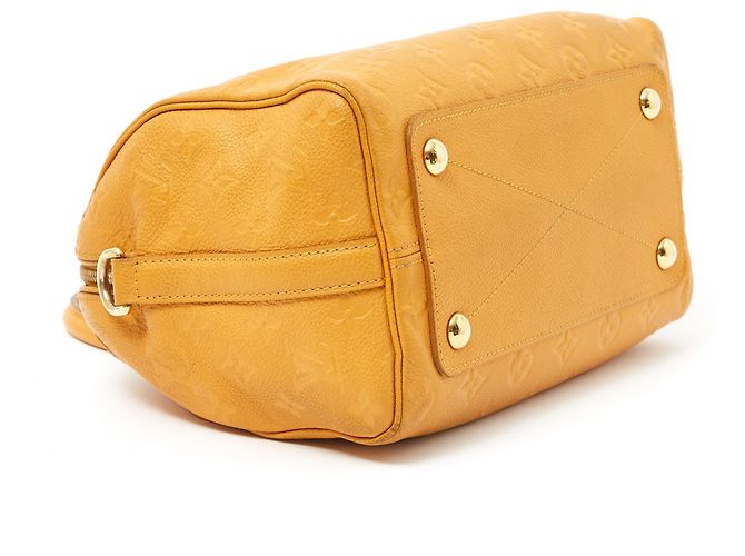 Speedy Louis Vuitton Tracolla veloce 25 Monogram Imprint Giallo - vista 6