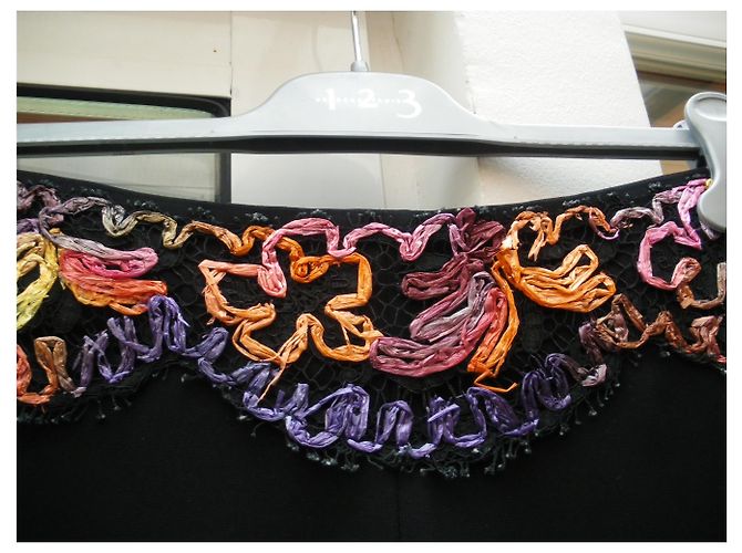Autre Marque Traje de falda negro de crêpe - vista 5
